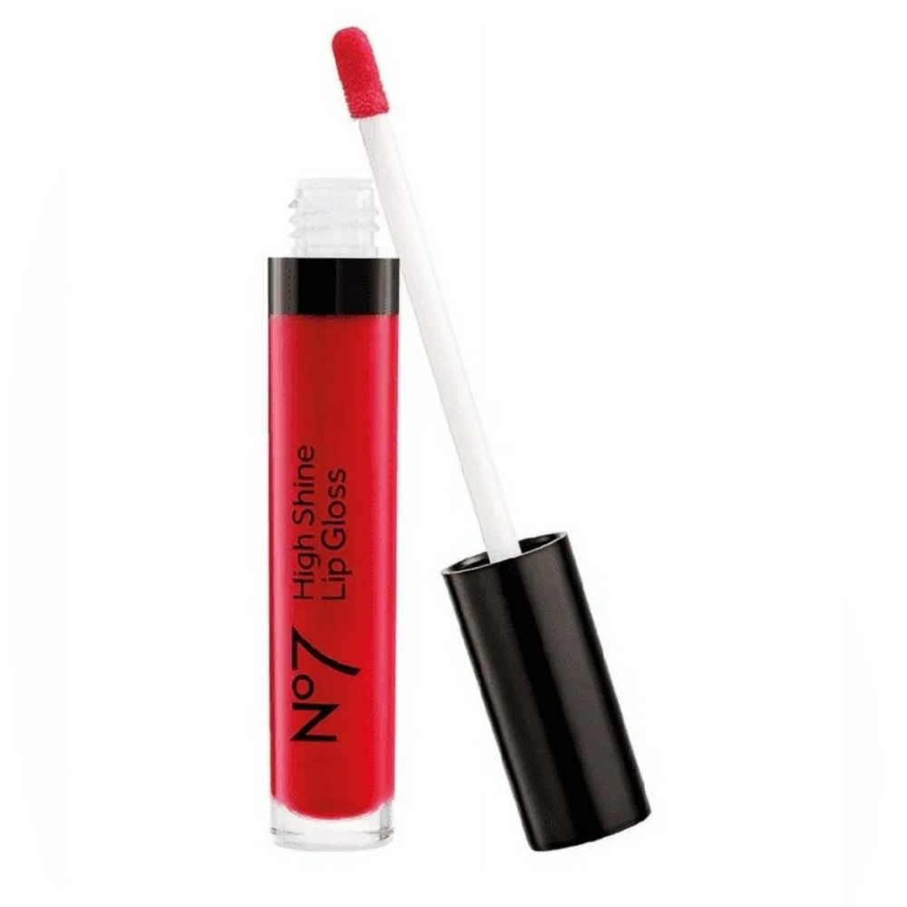 New Boots No7 High Shine Lip Gloss Roaring Red